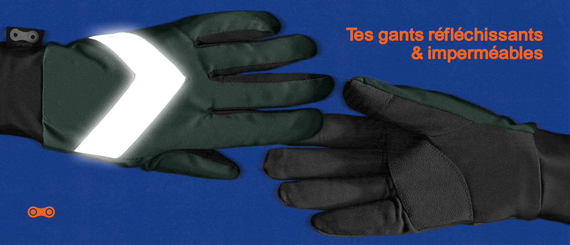 Tendre le bras sans hésiter : des gants qui signalent où vous allez Image