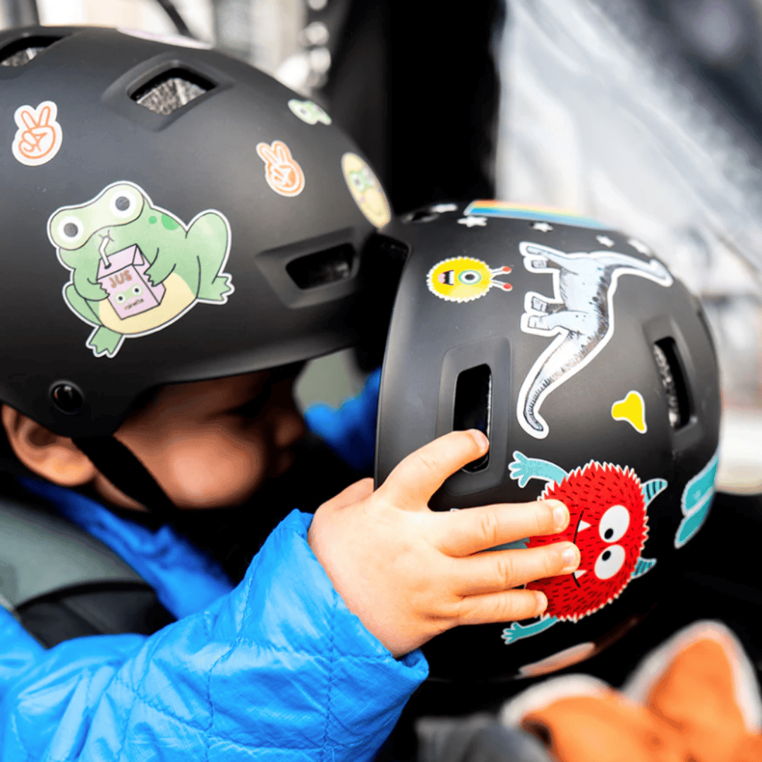 Sticker Fahrradhelm Kind