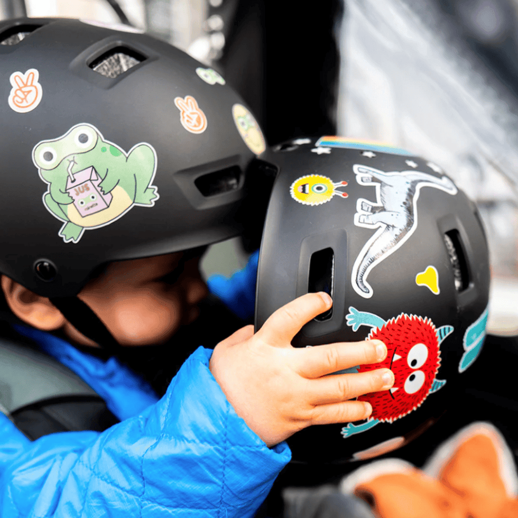 stickers casque velo enfant