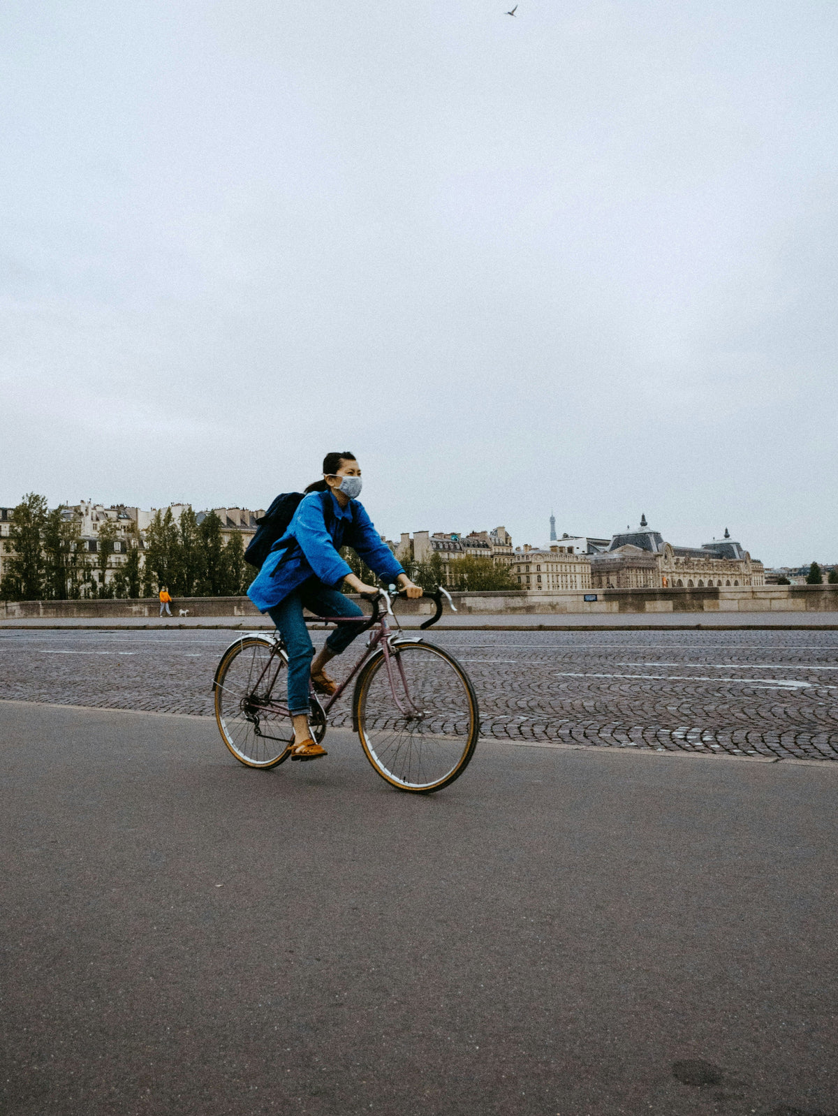 masque vélo pollution Immagine