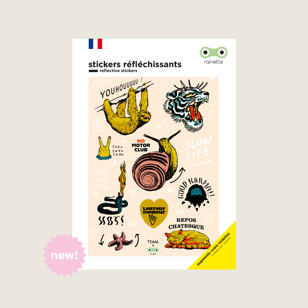 Reflektierende Sticker | Slow life