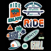 Reflektierende Sticker | Ride - Laubfrosch