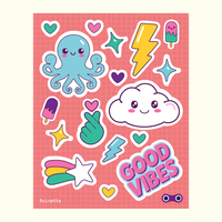 Reflektierende Sticker | Good Vibes