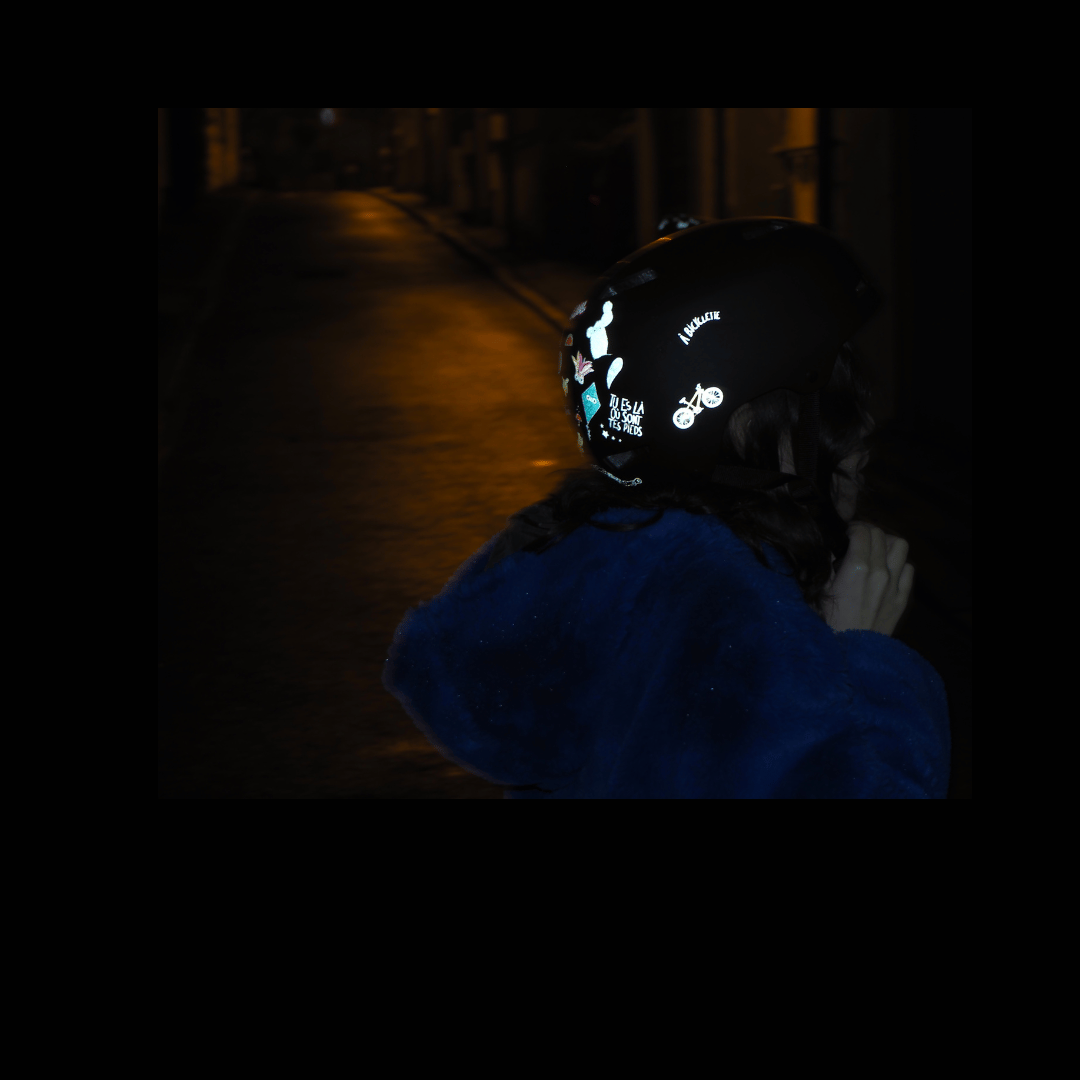 14 Autocollants Réfléchissants Pour Vélo, Casque, Voiture - Visibilité Nocturne - Vert - Lot Complet - 4