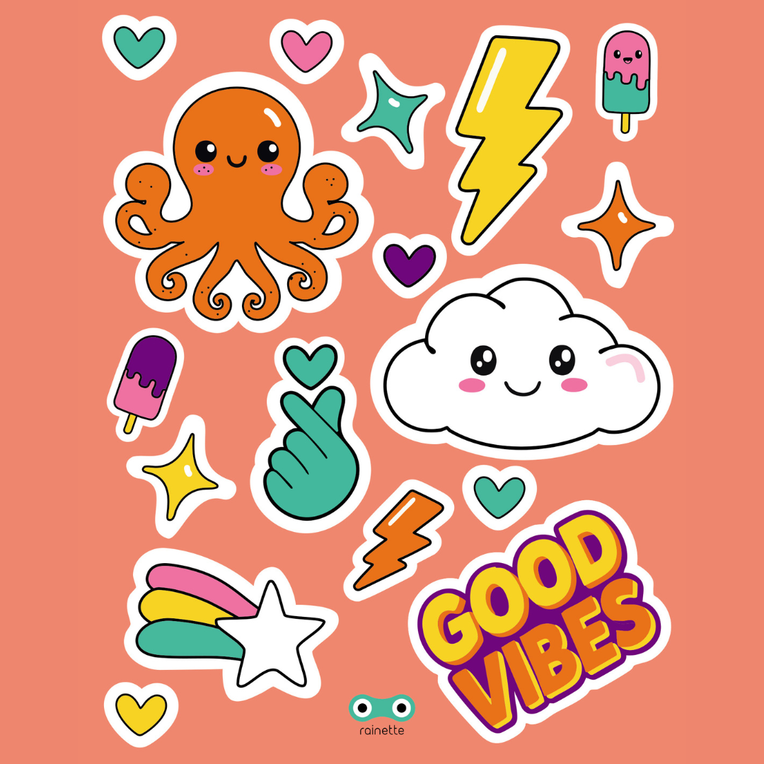 Stickers réfléchissants | Good Vibes – Dernière chance !