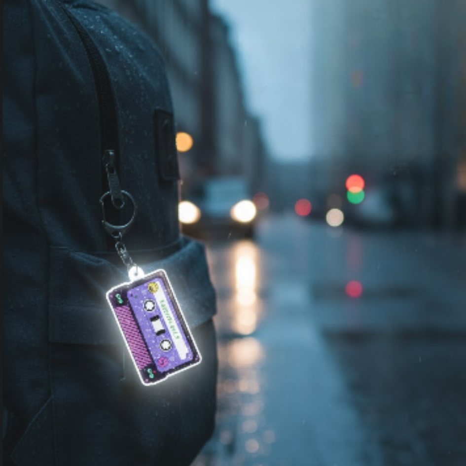 Lumibuddy Reflektierende Retro-Kassette