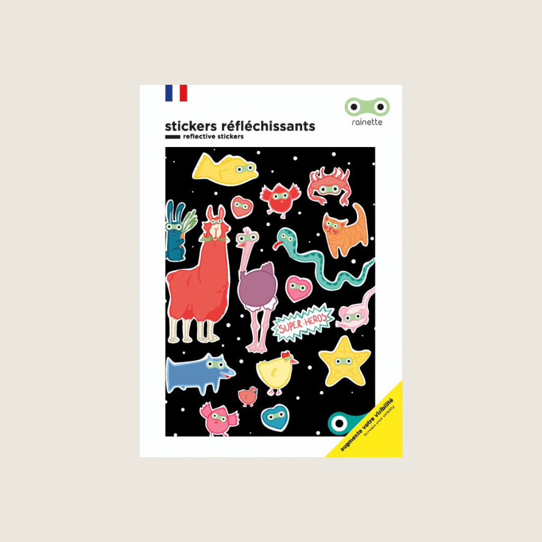 Reflektierende Sticker | Super Heroes