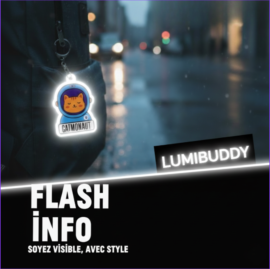 Lumibuddy Catmonaute reflektierend