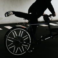 Große Reflektoren für Fahrradspeichen | Schwarz - Laubfrosch