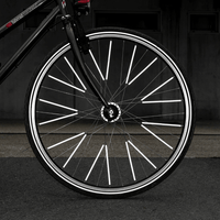 Große Reflektoren für Fahrradspeichen | Schwarz - Laubfrosch