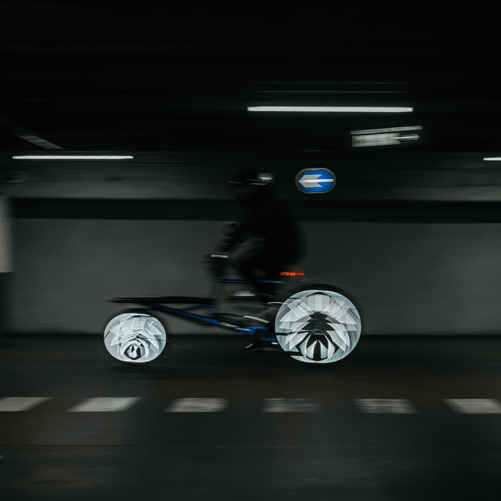 Große Reflektoren für Fahrradspeichen | Schwarz - Laubfrosch