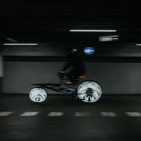 Große Reflektoren für Fahrradspeichen | Schwarz - Laubfrosch