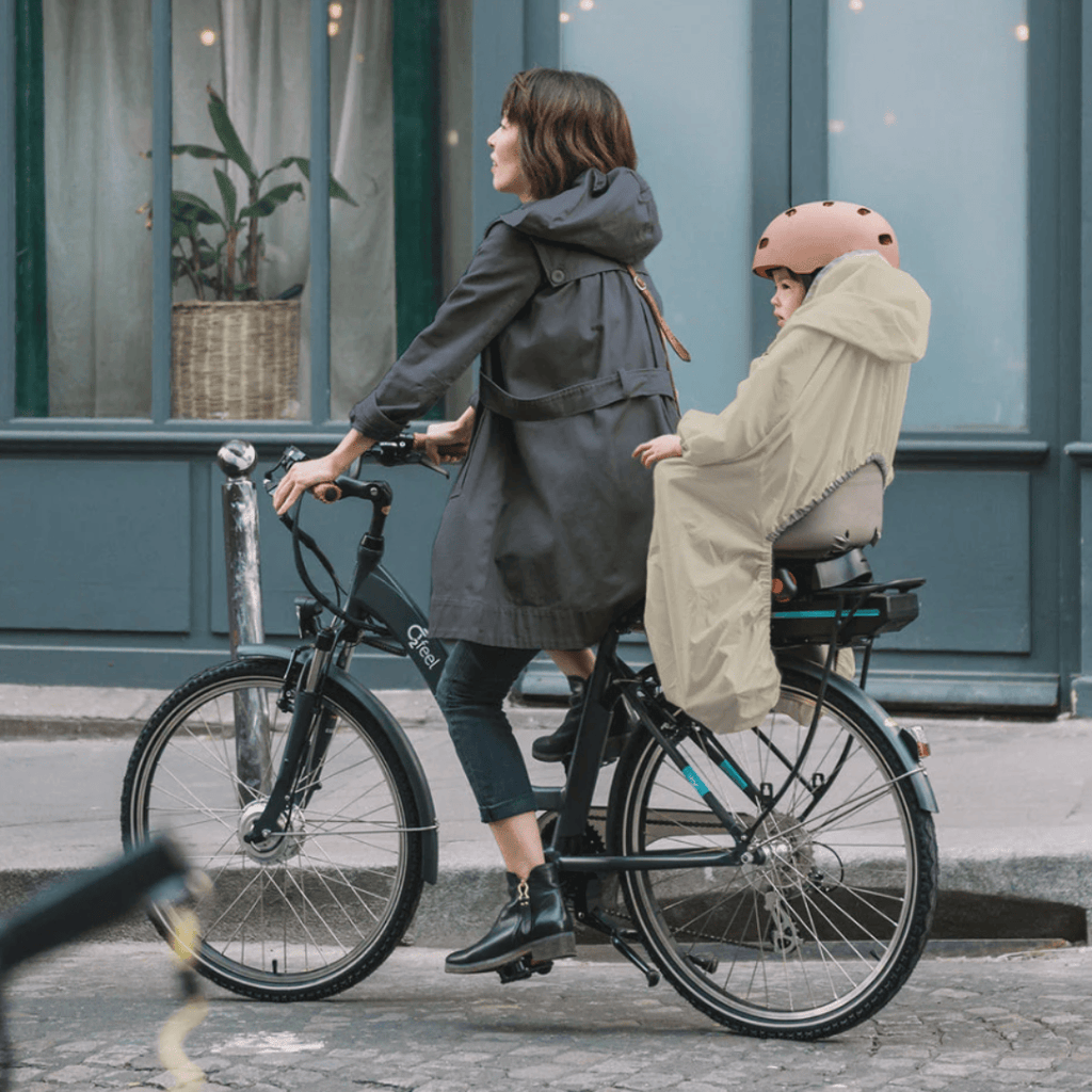 Imperméable pour siège vélo, beige - Rainette