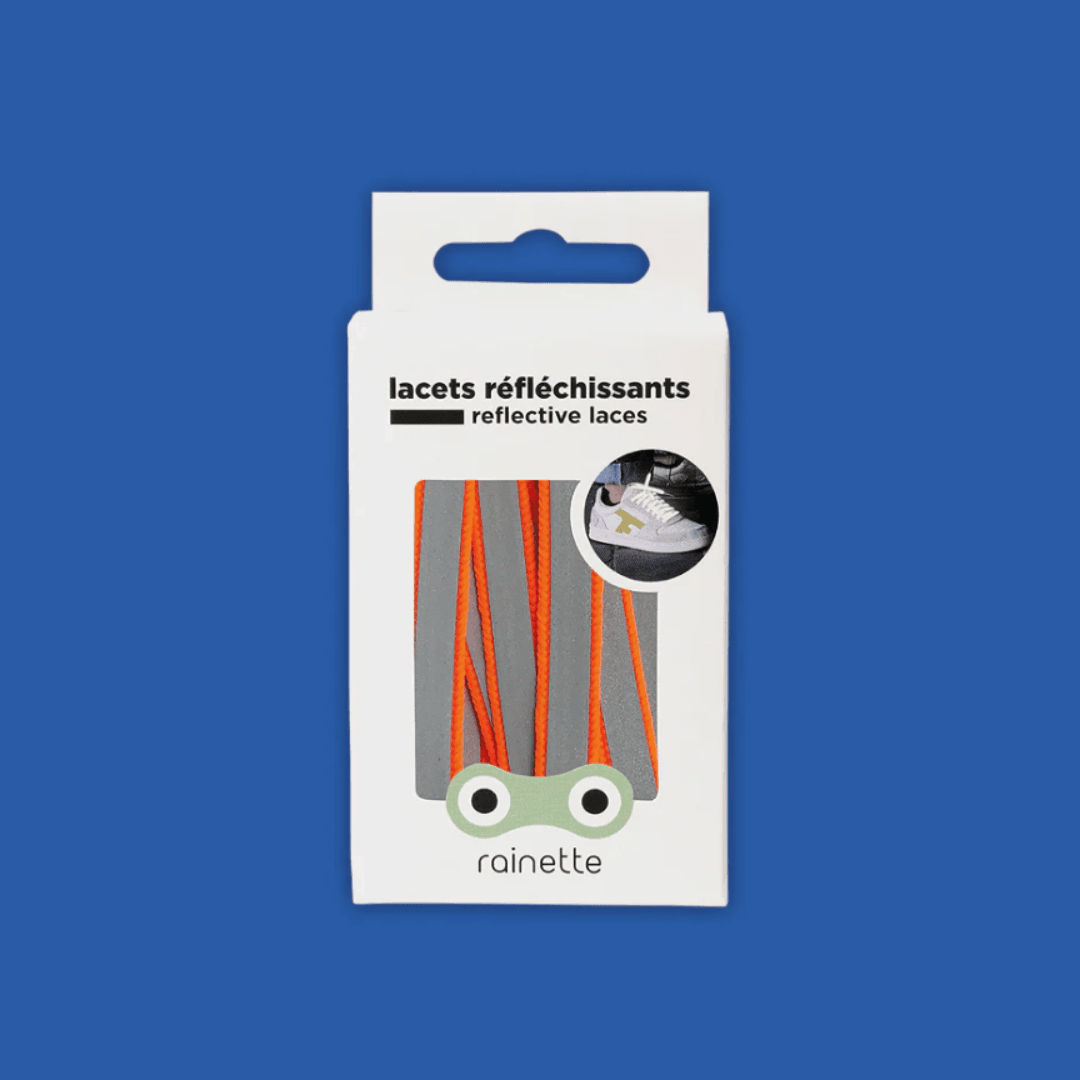 Reflektierende Schnürsenkel | neonorange - Rainette