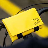 La véloche, die Fahrradtasche, gelb - Laubfrosch