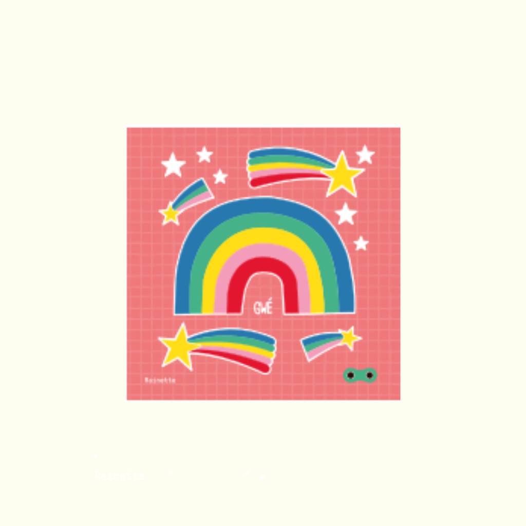 Retroreflektierende Aufkleber | Regenbogen