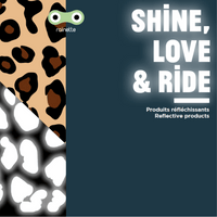 Reflektierende Sticker | Zebre gold