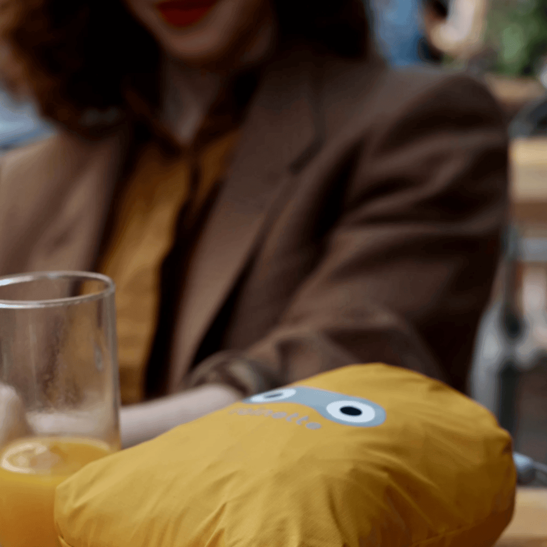 Regenmantel für Fahrradsitz, gelb - Laubfrosch