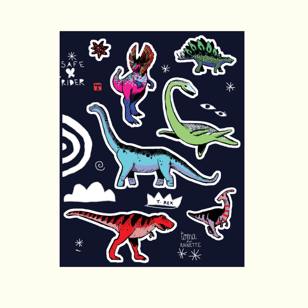 Stickers réfléchissants | Dino