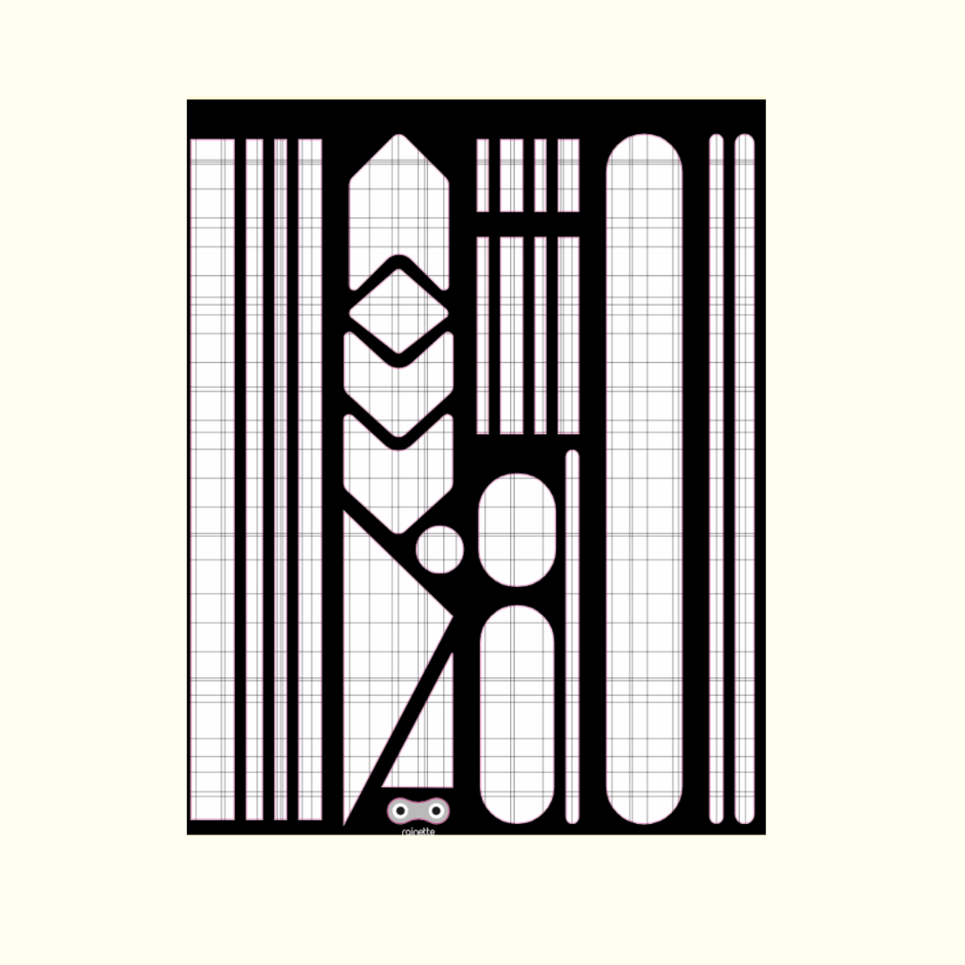 Reflectieve sticker, Abstract