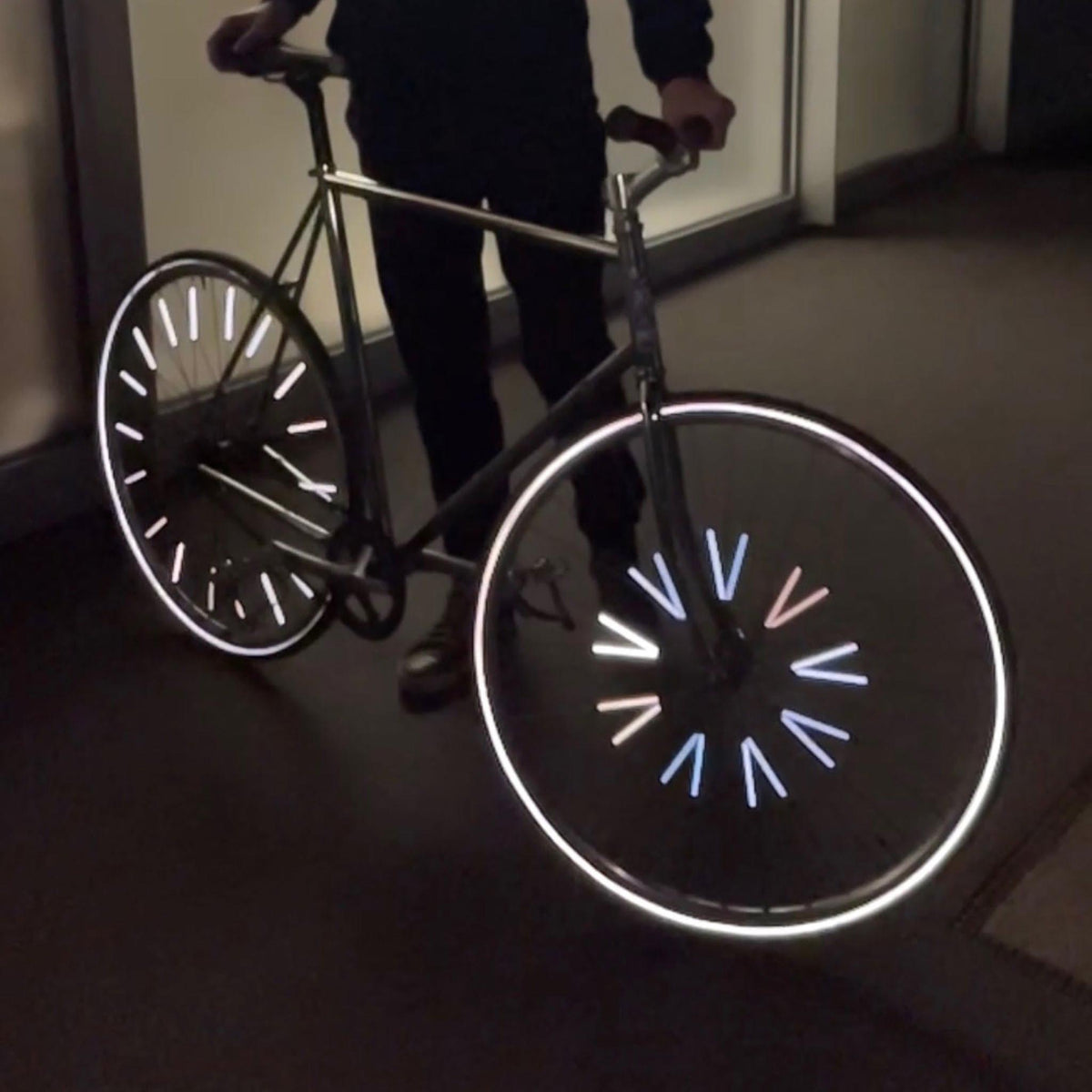 Reflectoren voor fietsstralen, fluo