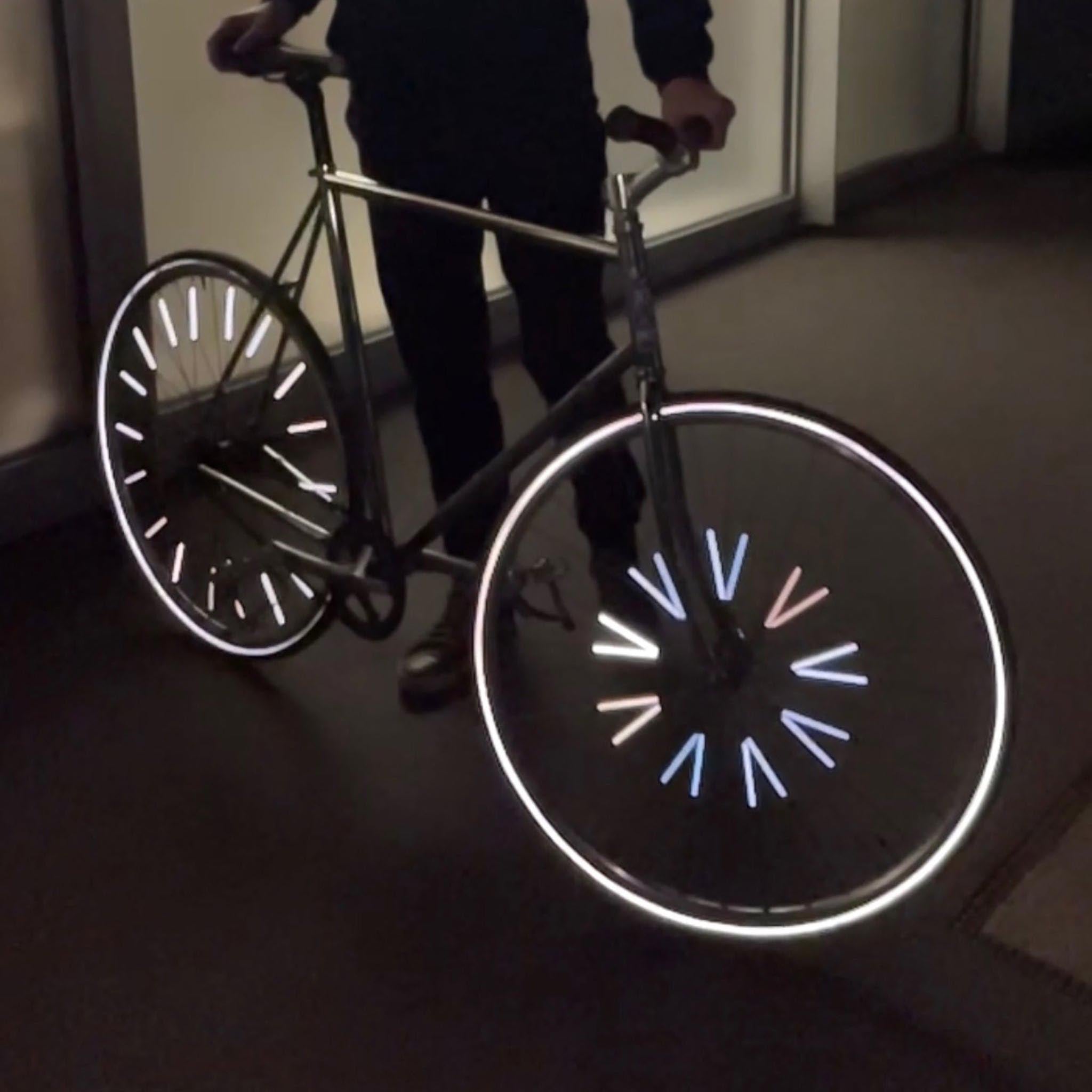 Reflectoren voor fietsstralen, fluo