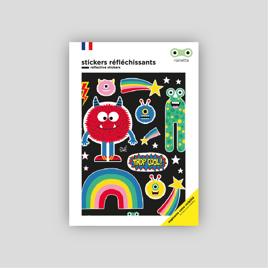 Stickers réfléchissants vélo, Super Héros – Rainette - Play Café