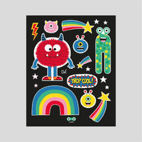 Reflektierende Sticker | Cool - Laubfrosch